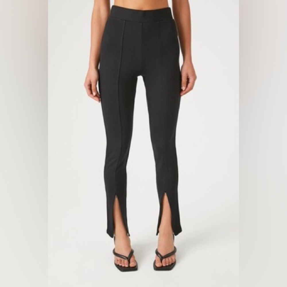 NWT forever 21 knit pant with split hem size small